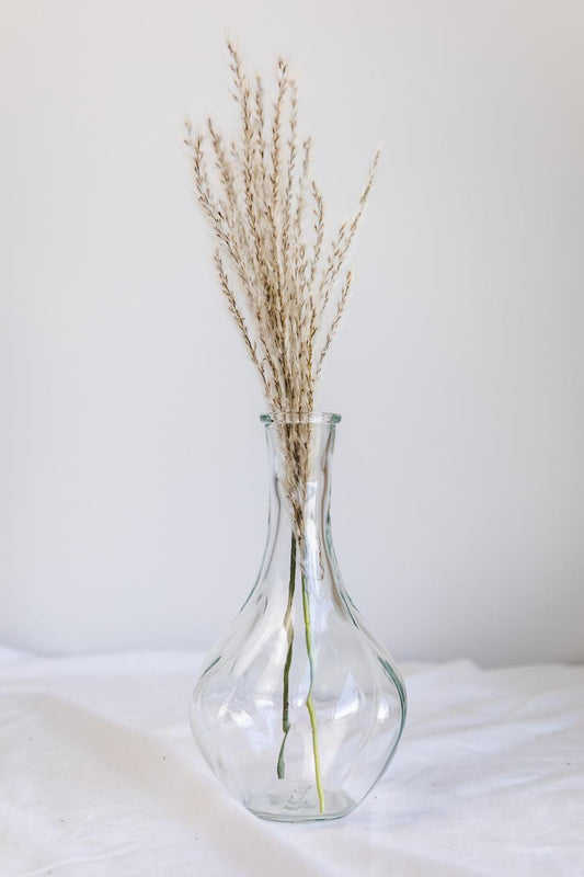 Vase en verre clair